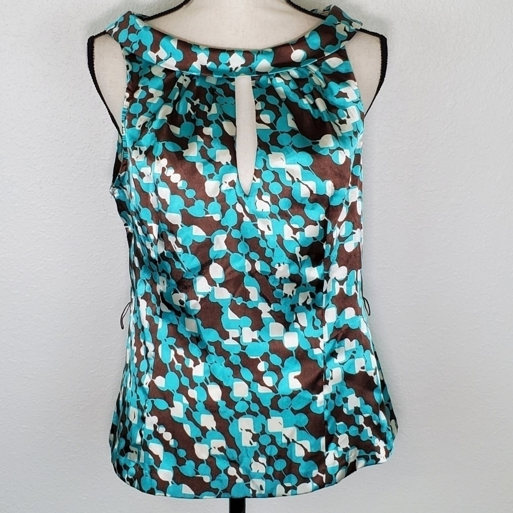 XOXO Turquoise, Brown, White Top, L (runs small)